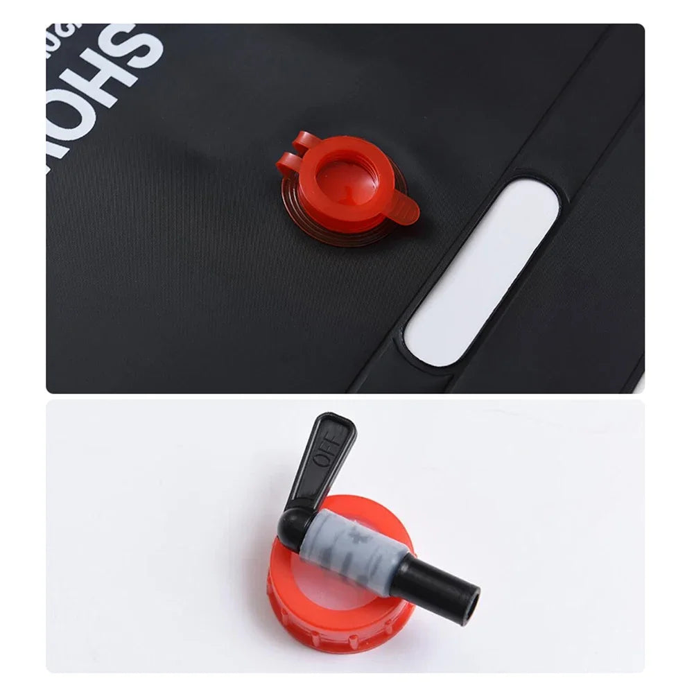 20L Portable Outdoor Camping Shower Bag Solar Heated Travel Hiking Climbing Shower Bath Water Bags Camping Equipment