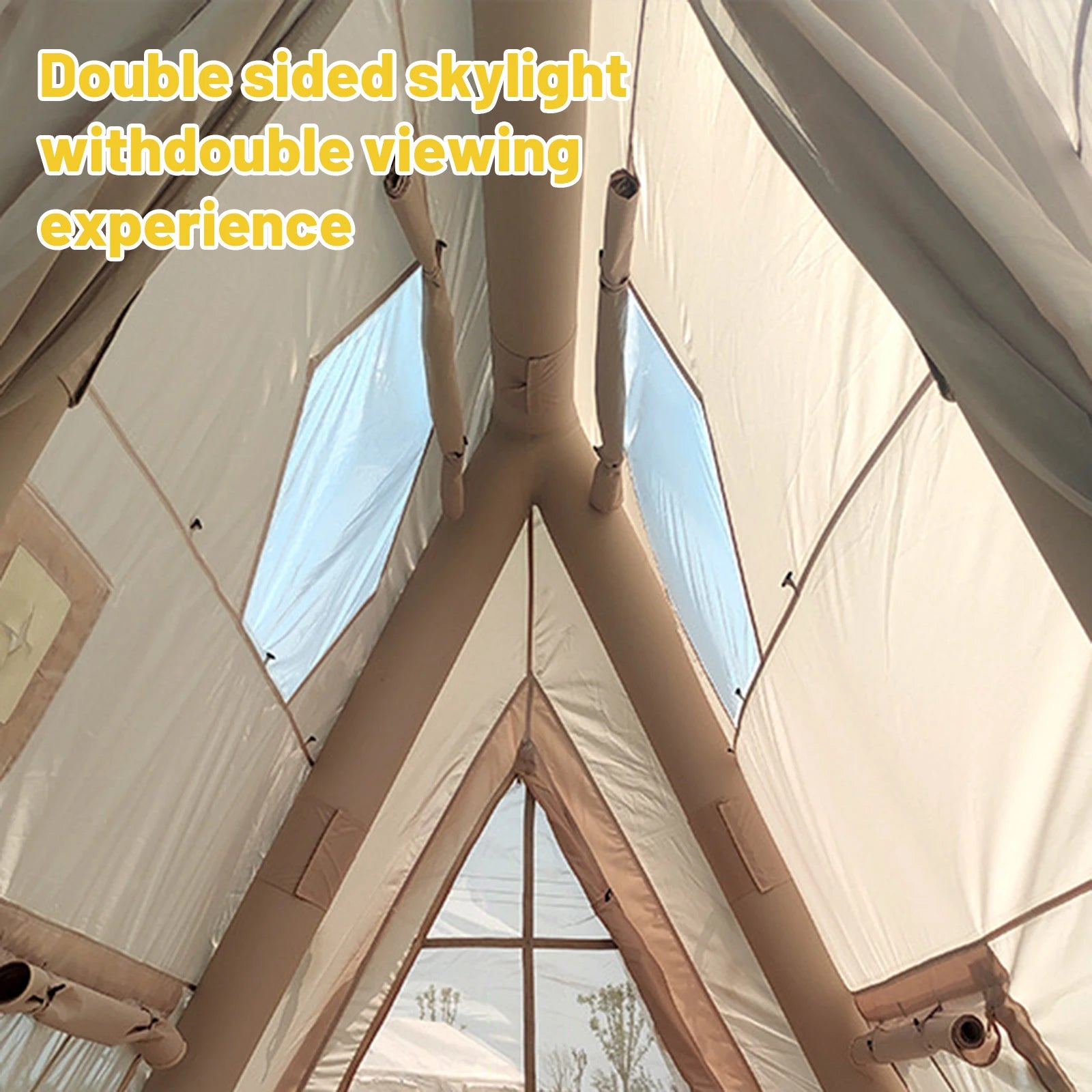 Inflatable Camping Tent - Easy Setup, All-Season Waterproof & Windproof Shelter, Portable Air Tent for Hiking, Fishing