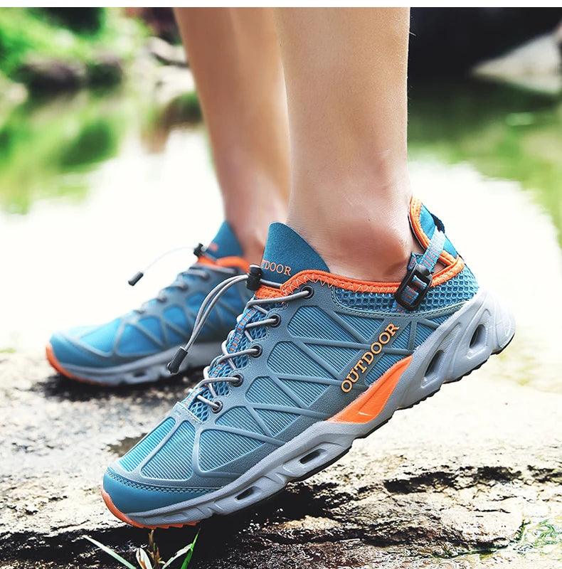 Summer Outdoor Trekking Shoes Women Men Hiking Aqua Shoes Finishing Camping Tourism Treking Sneakers Mountain Tracking Wading