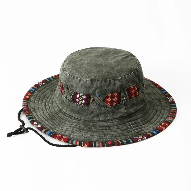2024 Fashion Summer Bucket Hat Outdoor Camping Cap Hiking Fishing Hats Fishing Accessories Bike Accessories Cowboy Hats Sun Caps