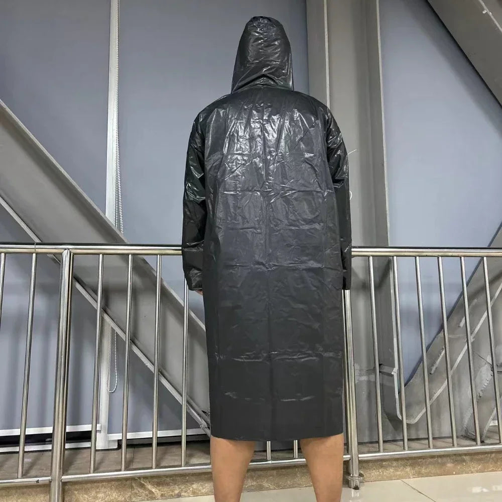 Transparent Raincoat Premium Reusable Full-Body Waterproof Gear for Men Women Perfect Rainy Commutes Leisure Outings