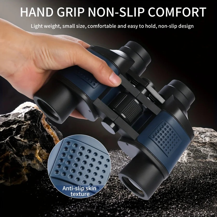 High-definition high-magnification 735 binoculars are portable and compact for bird watching, sightseeing and travel