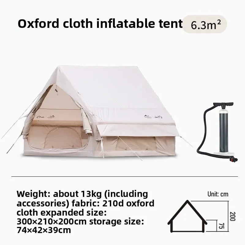 Outdoor Camping Automatic Inflatable Tent Outdoor Cabin Thickened Camping Rainproof Exquisite Camping 3-4 People Park Picnic