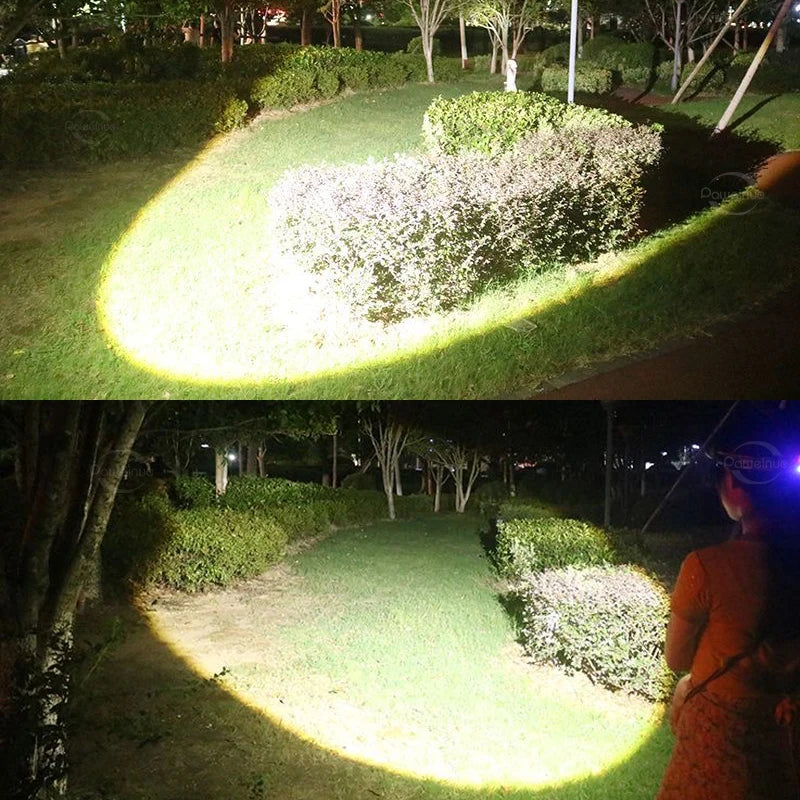 80000LM Powerful Headlamp USB Rechargeable Headlight Flashlight Large aperture XHP360 LED Head lamp Camping Fishing Head Lantern