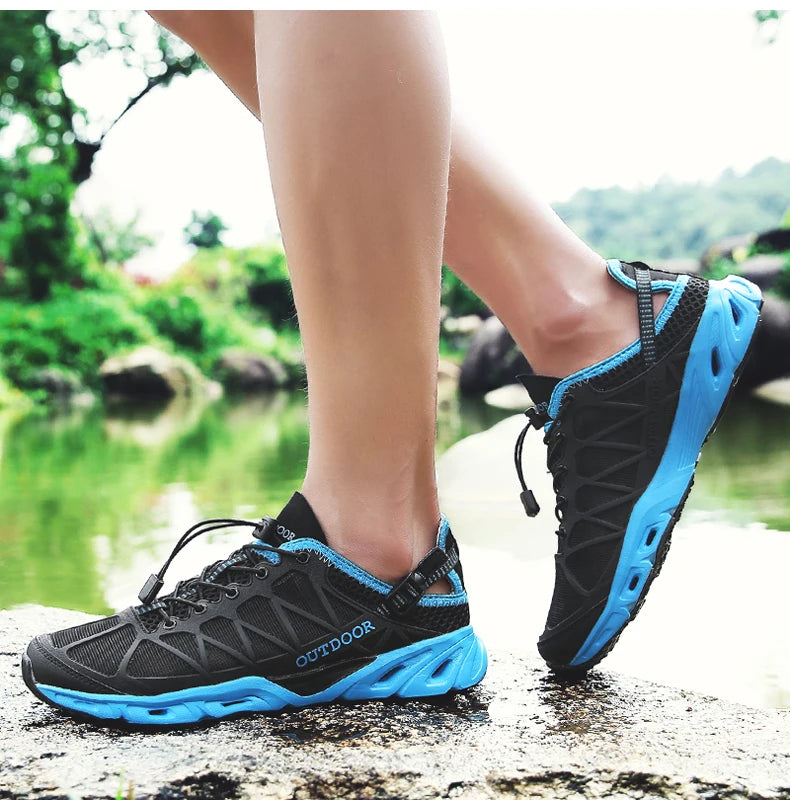 Summer Outdoor Trekking Shoes Women Men Hiking Aqua Shoes Finishing Camping Tourism Treking Sneakers Mountain Tracking Wading