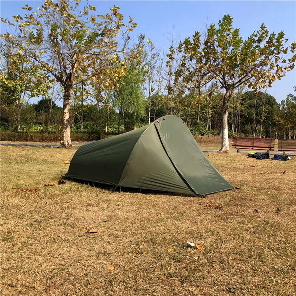 Camping  Tent Ultralight Aluminum Pole Outdoor Tent For Backpacking Hiking Camping Seasons 1/2 Person Tent Camping Equipment