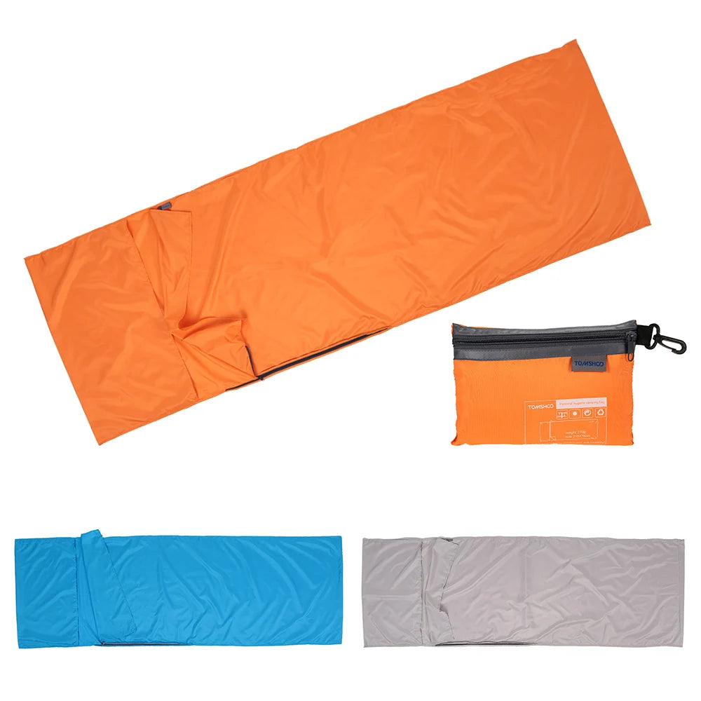 Sleeping Bag Lightweight Outdoor Liner Polyester Pongee Portable Single Sleeping Bags Camping Travel Hotel Sleep Bag 75*210CM