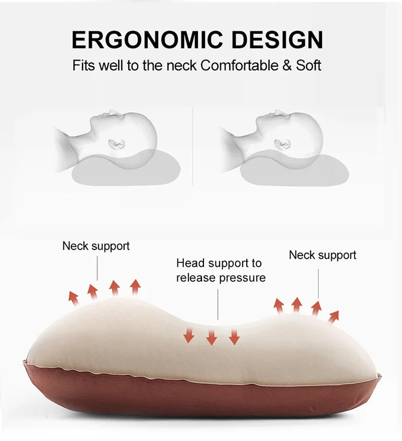 Westtune Camping Pillow Portable Self Inflating Sleeping Pillow 3D Ultralight Sponge Compact Pillow Outdoor Travel Neck Pillow
