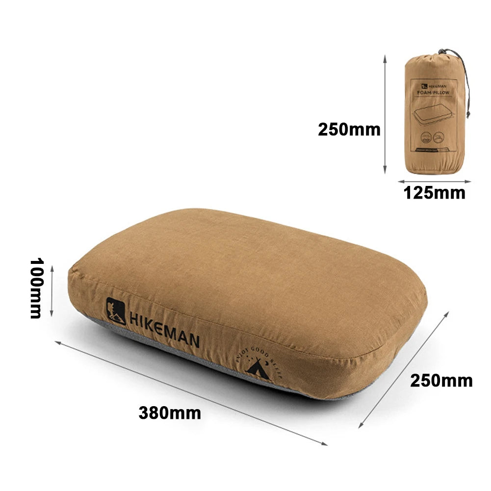 Soft Slow Rebound Memory Foam Pillow Outdoor Camping Travel Cervical Pillow Portable NoonBreak Pillow Neck Support Pillow