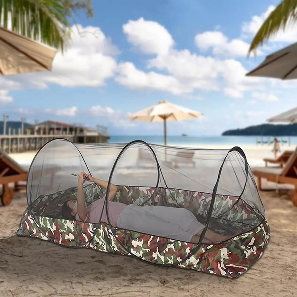 Camping Net Tent Outdoor Mesh Net Tents with Carry Bag Multifunctional Netting for Bed Patio Camping Travel Compact and