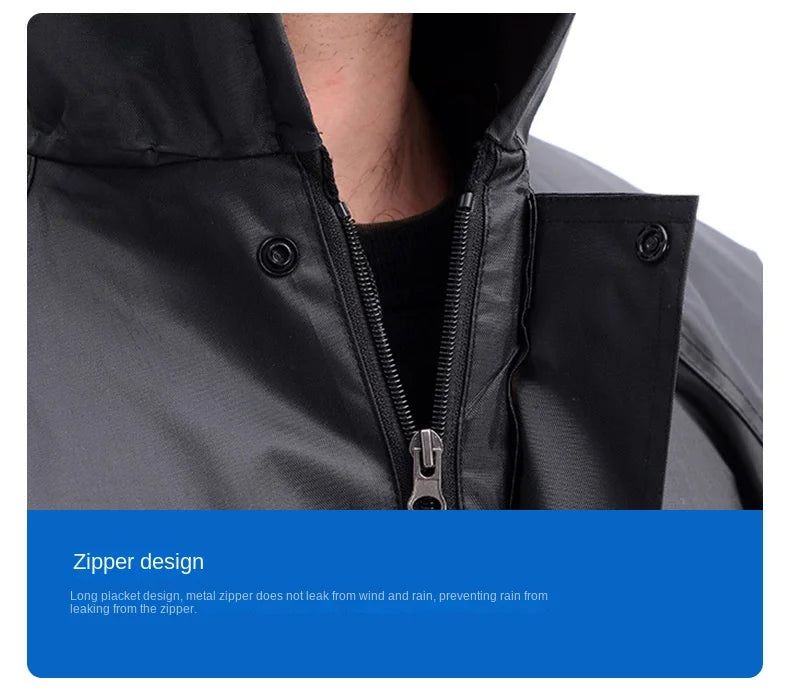 Rain Coat Motorcycle Raincoat Man Waterproof Suit Raincoats Overcoat Rainrainwater Outerwear Long Jacket Poncho Men Motorcyclist