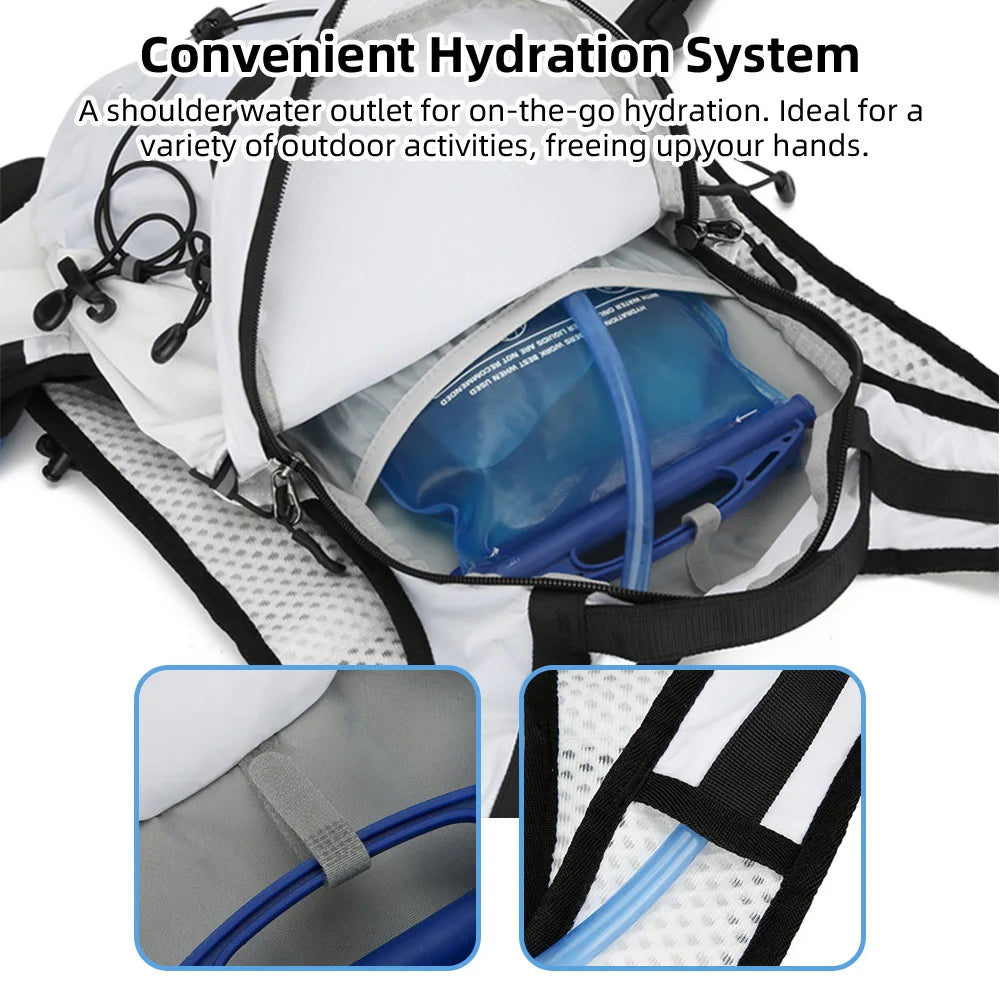 Hiking Necessities Backpacking Backpack UltralightWater Resistant for Camping Running w Hydration Bladder Hiking Water Backpack