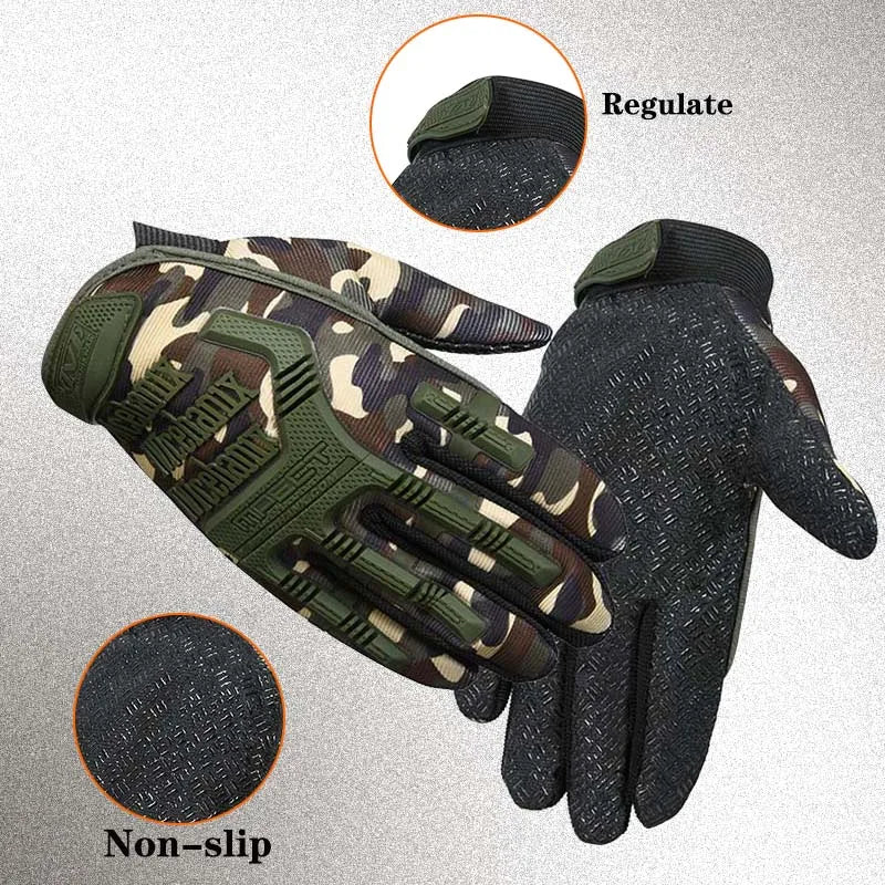 Tactical Gloves Outdoor Sport Hunting Cycling Anti-Skid Work Protection Full Finger Glove