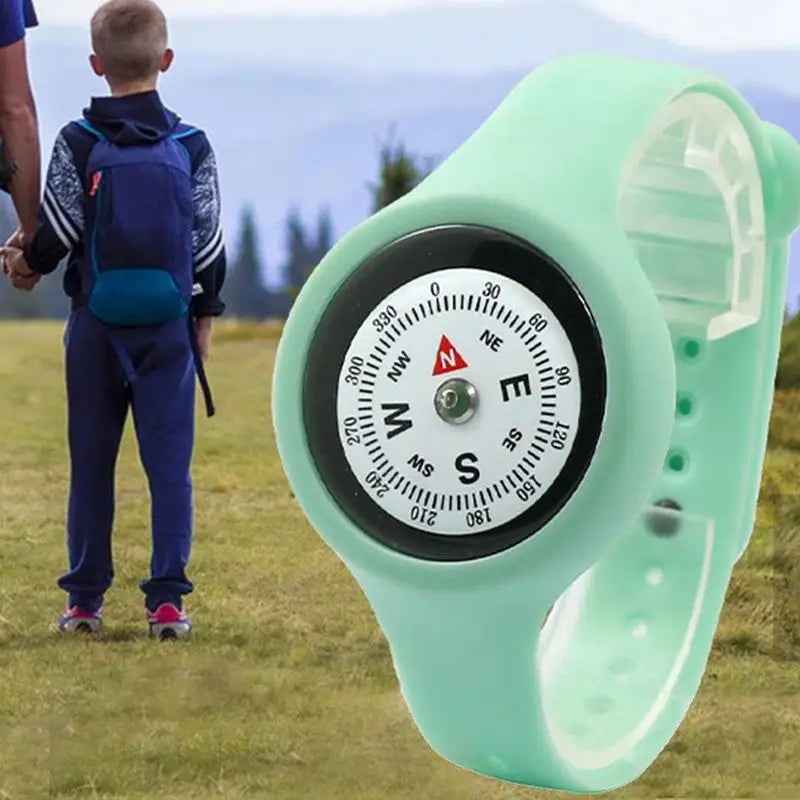 Compass Watch Adjustable durable High Precision Wearable Wrist Compass Suitable For Student Adult Outdoor Camping Hiking