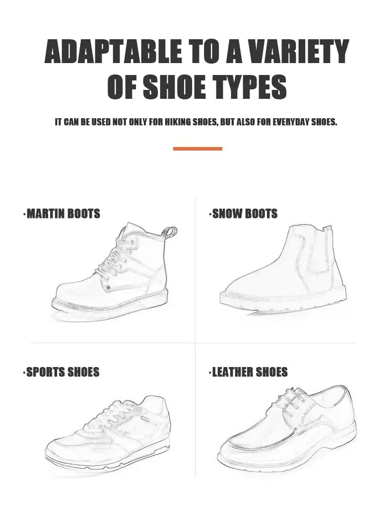 1 Pair 5 Studs Anti-Skid Ice Snow Camping Walking Shoes Winter Safety Boots Universal Professional Climbing Crampons