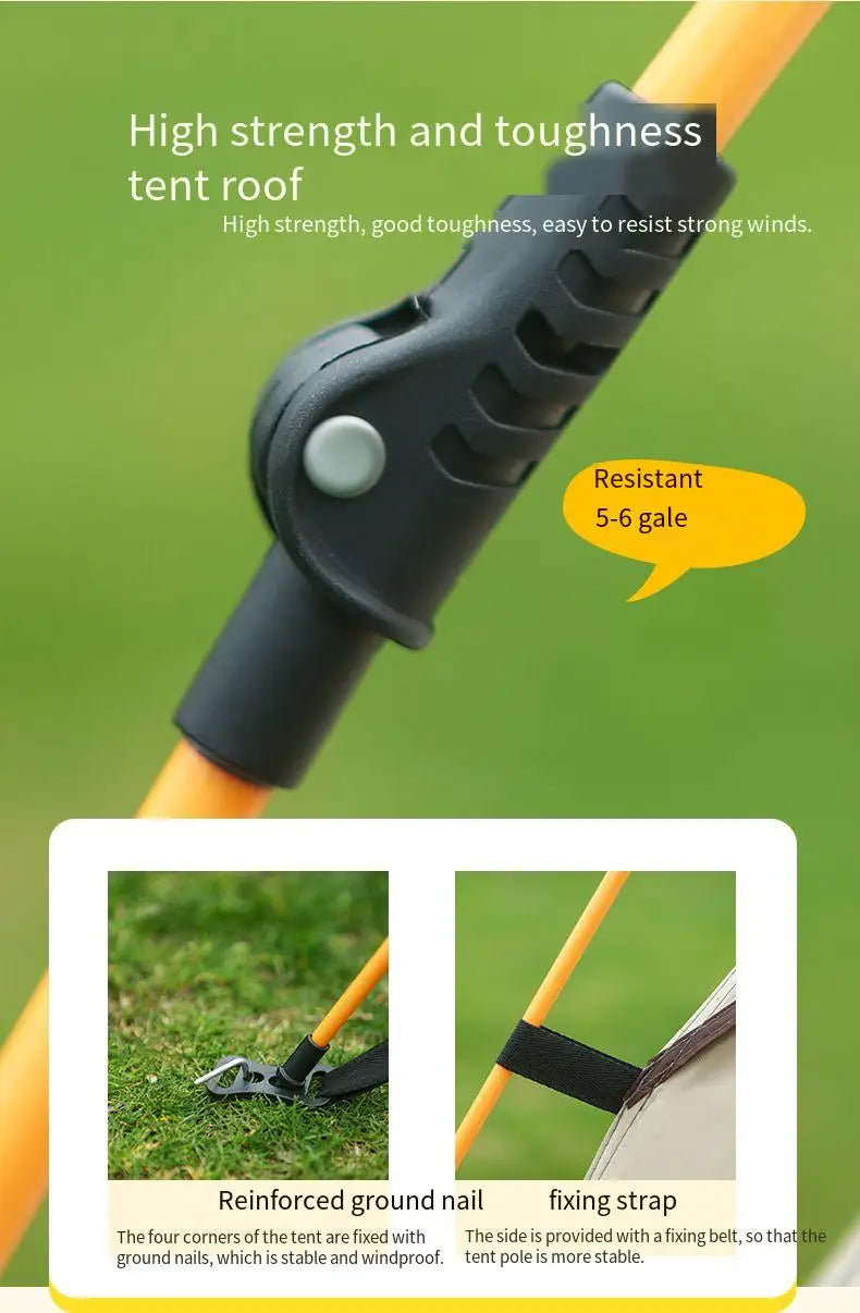 3-4 People Folding Tents, Automatically Opening Camping Tents, Portable Travel Tents, Suitable For Camping And  Hiking