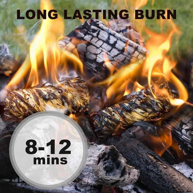 30/60pcs Fire Starters for Campfires,Grill,BBQ,Fireplace,Woodstove-Charcoal Starter - Waterproof,Natural Wood Fireplace Starters