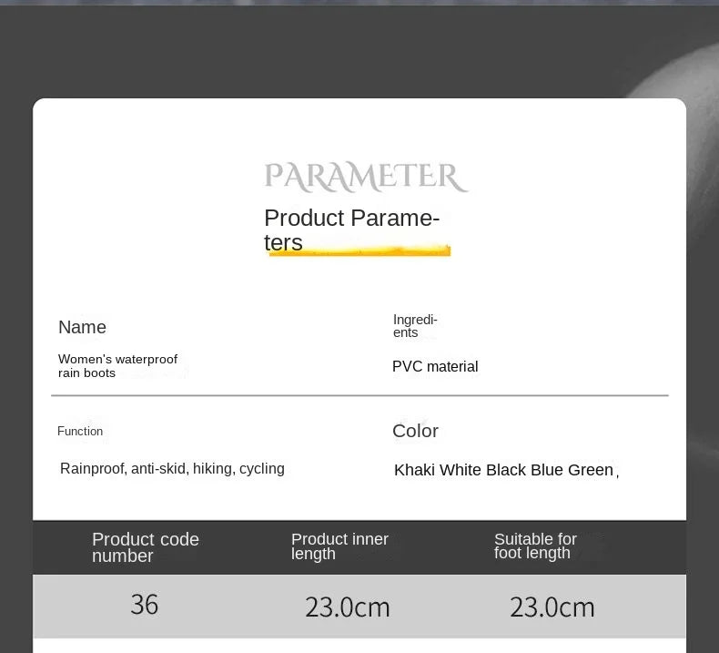 Rain Boots， for Men and Women, New Waterproof Shoes, Short Tube, Non-slip, Thick Sole, Wear-resistant, Warm Couple Camping Shoes