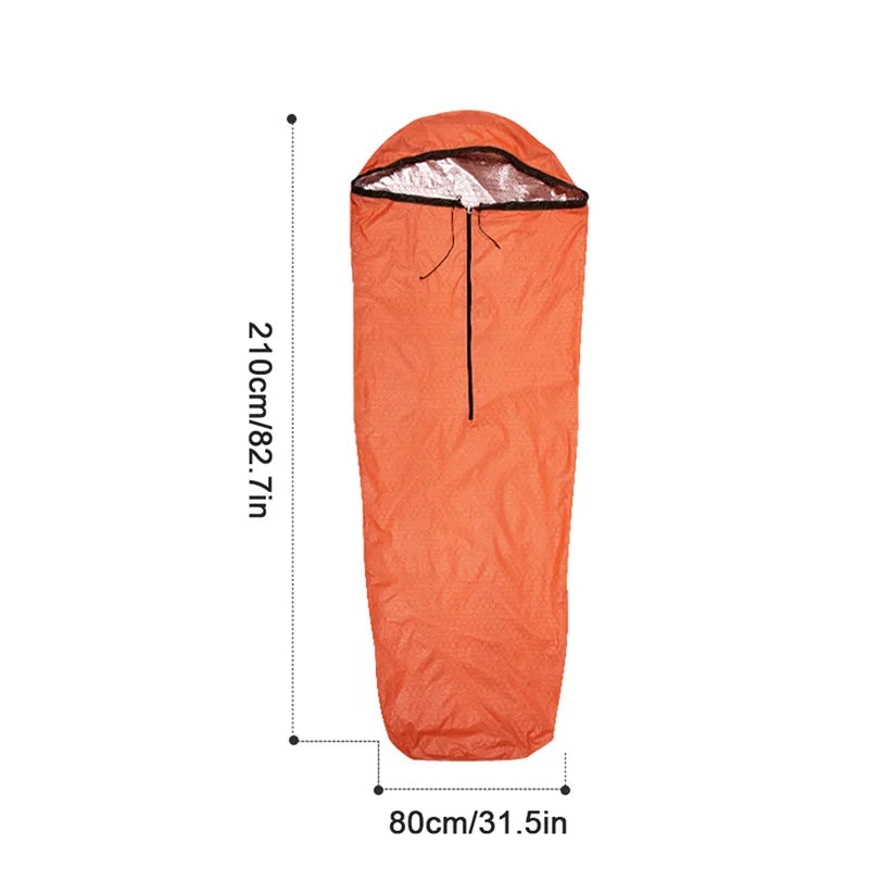 Sleeping Bag Waterproof Lightweight Thermal Emergency Sleeping Bags Survival Blanket Bags Camping Hiking Outdoor Activities