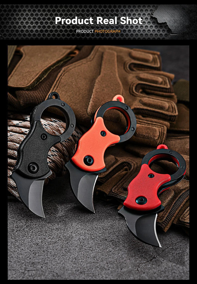 NEW Mini Keychain Pocket Knife Stainless Steel Camping Small Mini Portable Knife Peeler Fixed Blade Multi EDC Tool with Chain