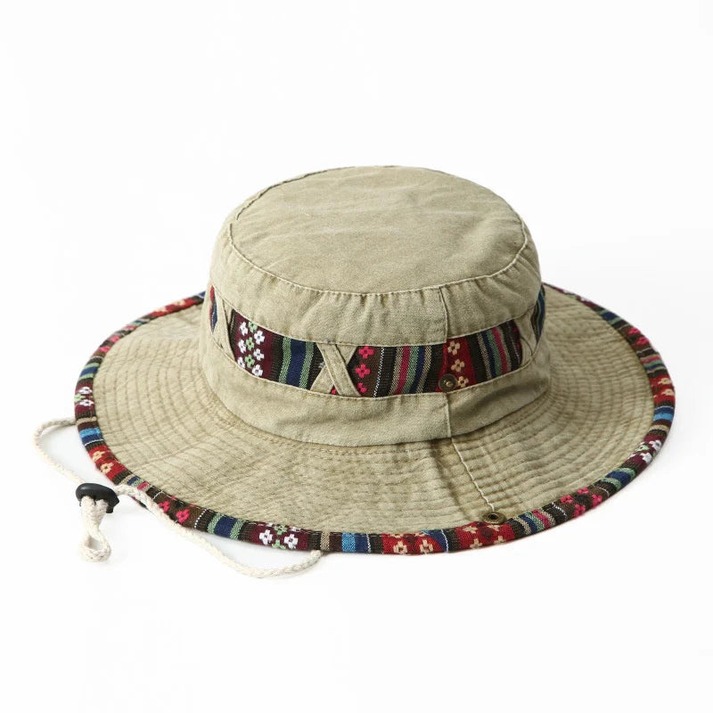 2024 Fashion Summer Bucket Hat Outdoor Camping Cap Hiking Fishing Hats Fishing Accessories Bike Accessories Cowboy Hats Sun Caps