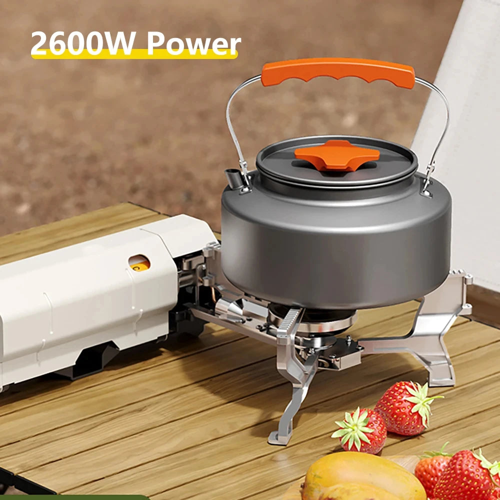 Camping Cassette Stove 2600w Gas Stove Outdoor Portable Camping Supplies Multi-Functional Stove Suitable Picnic Climbing Hiking