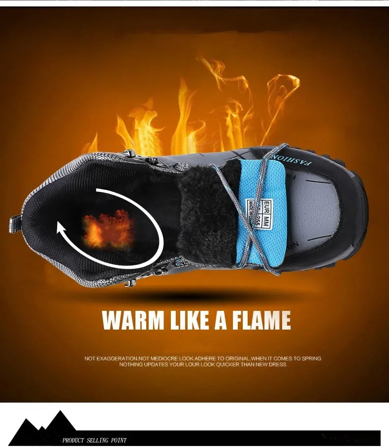 Hiking Shoes Men Ankle Boots Outdoor Camping Anti-collision Climbing Shoe Lace Up Climbing Trekking Sneakers