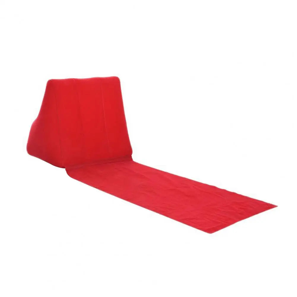 Outdoor Camping Pillow Triangular Cushion PVC Flocking Inflatable Pillow Folding Summer Beach Lying Pillow Travel Equipment Tool