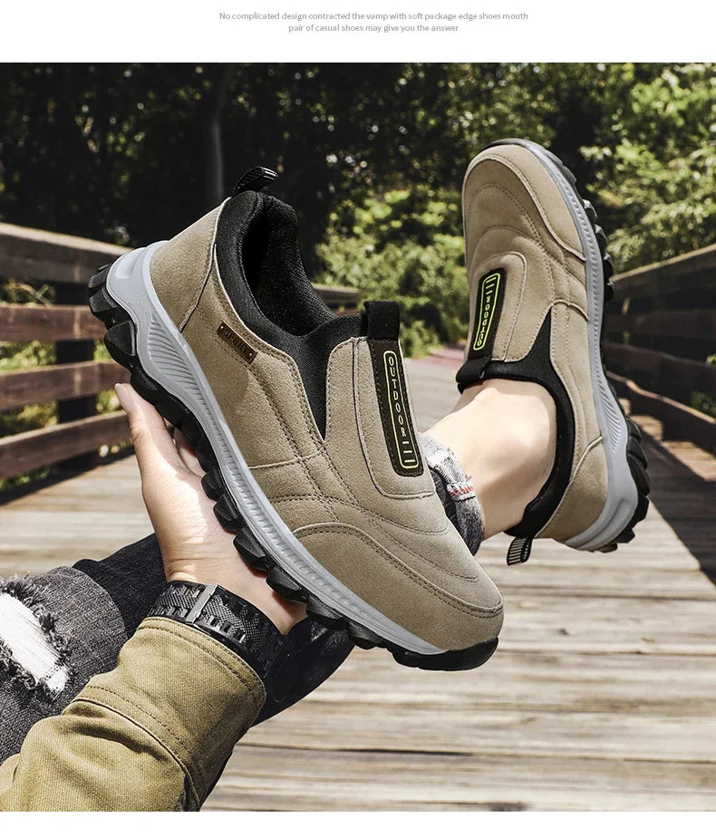 Men's Outdoor Camping, Light Running, Jogging, Leisure Mountaineering, Men's Shoes, Anti Slip Hiking Shoes, Large Size 39-49