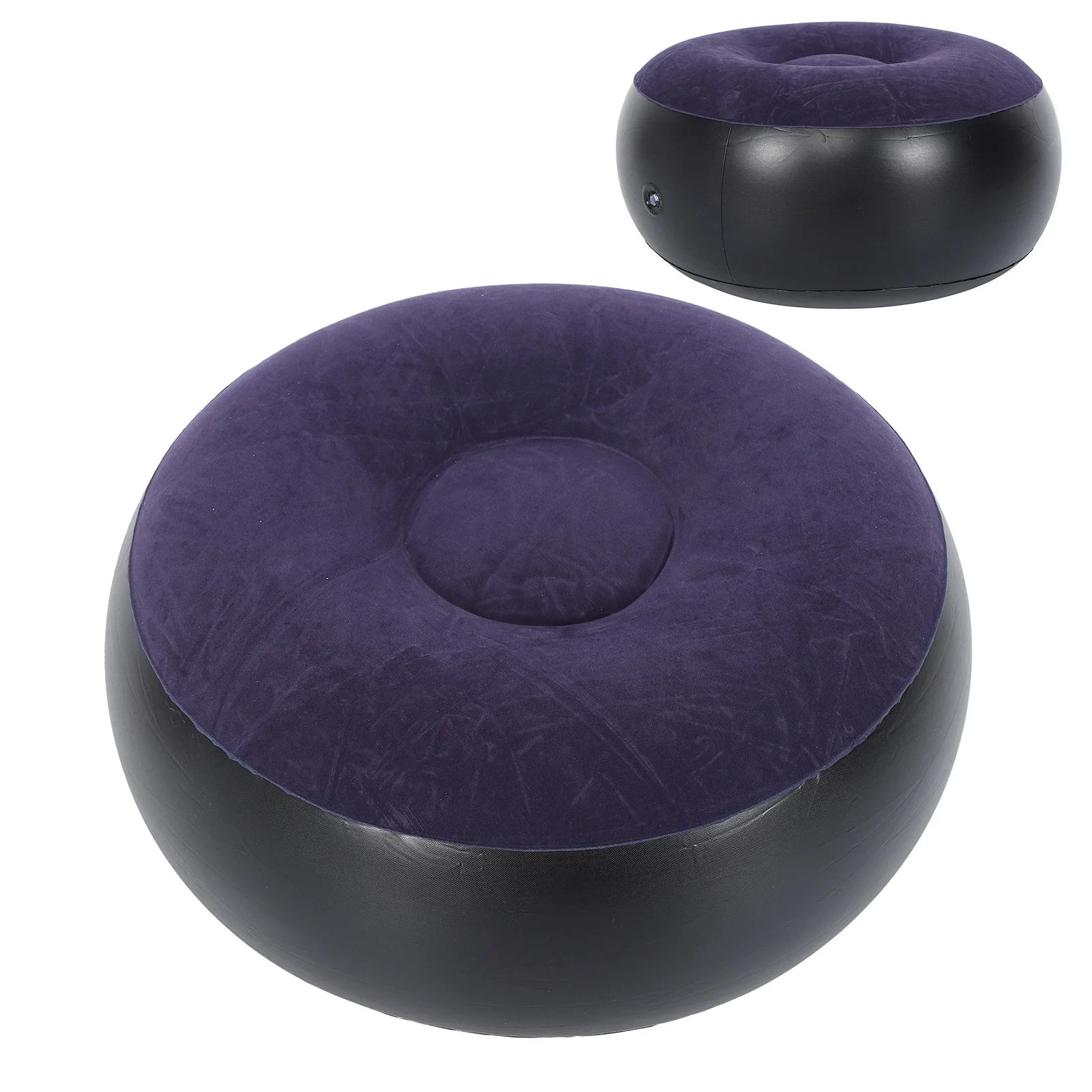 Camping Chair Inflatable Flocking Stool Portable Outdoor Camping Chair Inflatable Flocking Stool Footrest for Home Office Travel