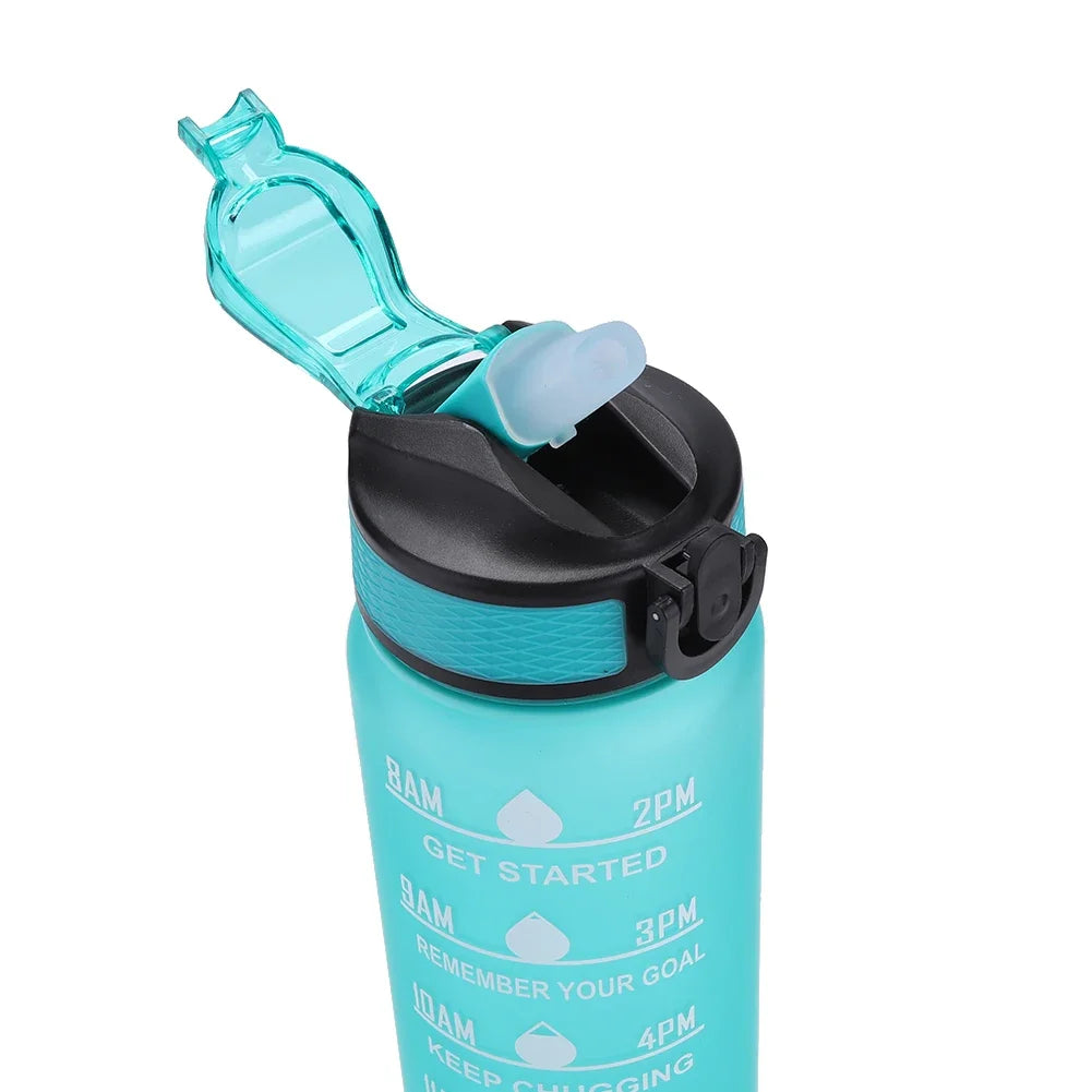 1 Liter Water Bottle Motivational Sport Water Bottle Leakproof Bottles Drinking Outdoor Travel Gym Fitness Jugs for Kitchen Cups