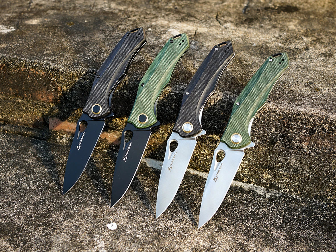 Practical Pocket knife made with14C28N Steel,Reversible Deep-carry Pocket Clip,Flipper. For Outdoor Camping and Gift, EDC Knife