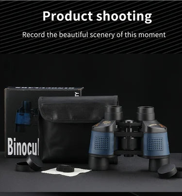 High-definition high-magnification 735 binoculars are portable and compact for bird watching, sightseeing and travel