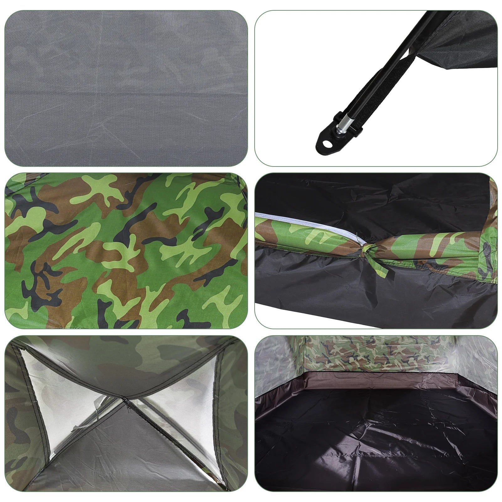 Tent for Camping 3-4 Person Capacity Waterproof Camouflage Dome Tent UV Protection Mosquito Net Easy Setup Family Tents