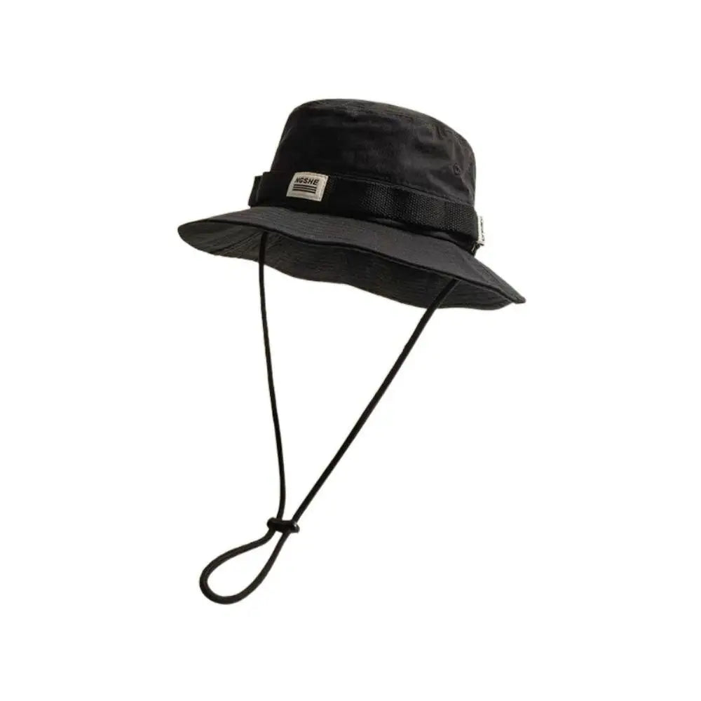 Contrast Vintage Fisherman Hat for Men and Women Summer Outdoor Camping Mountaineering Hat Large Brim Sun Hat