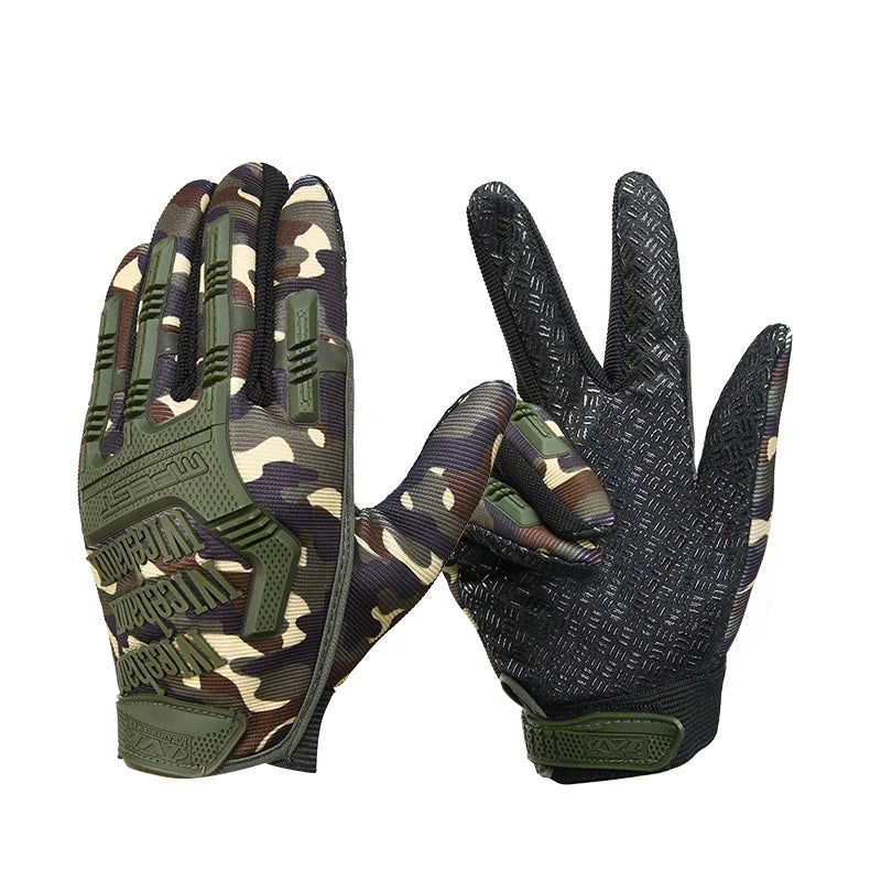 Tactical Gloves Outdoor Sport Hunting Cycling Anti-Skid Work Protection Full Finger Glove