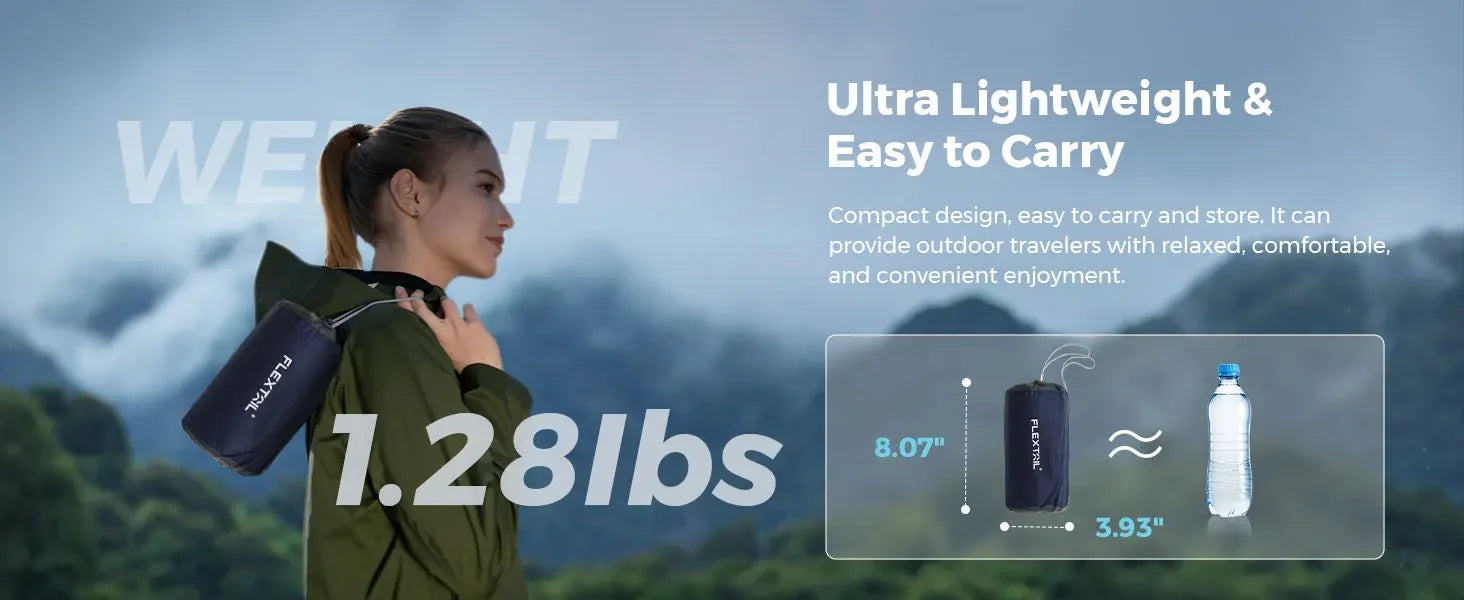 ZERO MATTRESS SLEEPING PAD With Nylon & TPU Material,Suitable for Camping, Picnic, Beach, Ergonomic Design,Water-Resistant