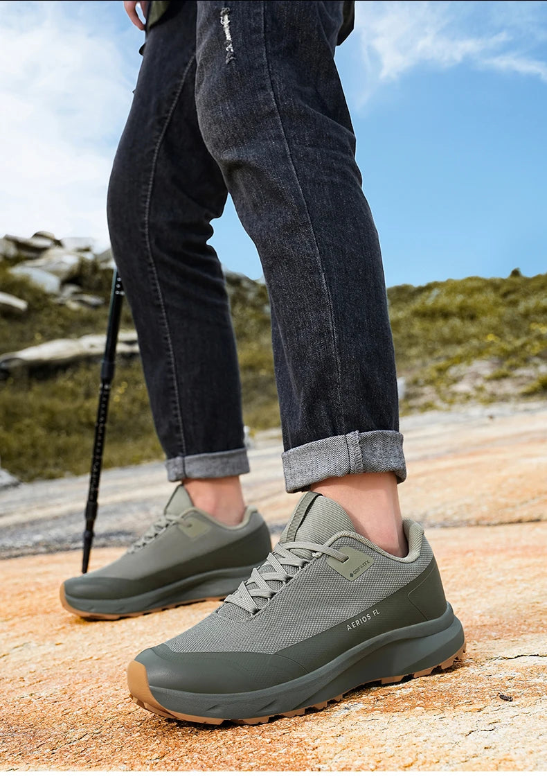 Hiking Shoes Outdoor Walking Mountain Non-Slip Casual Waterproof Sneakers Rubber Wear-Resistant Camping Breathable Hiking Boots