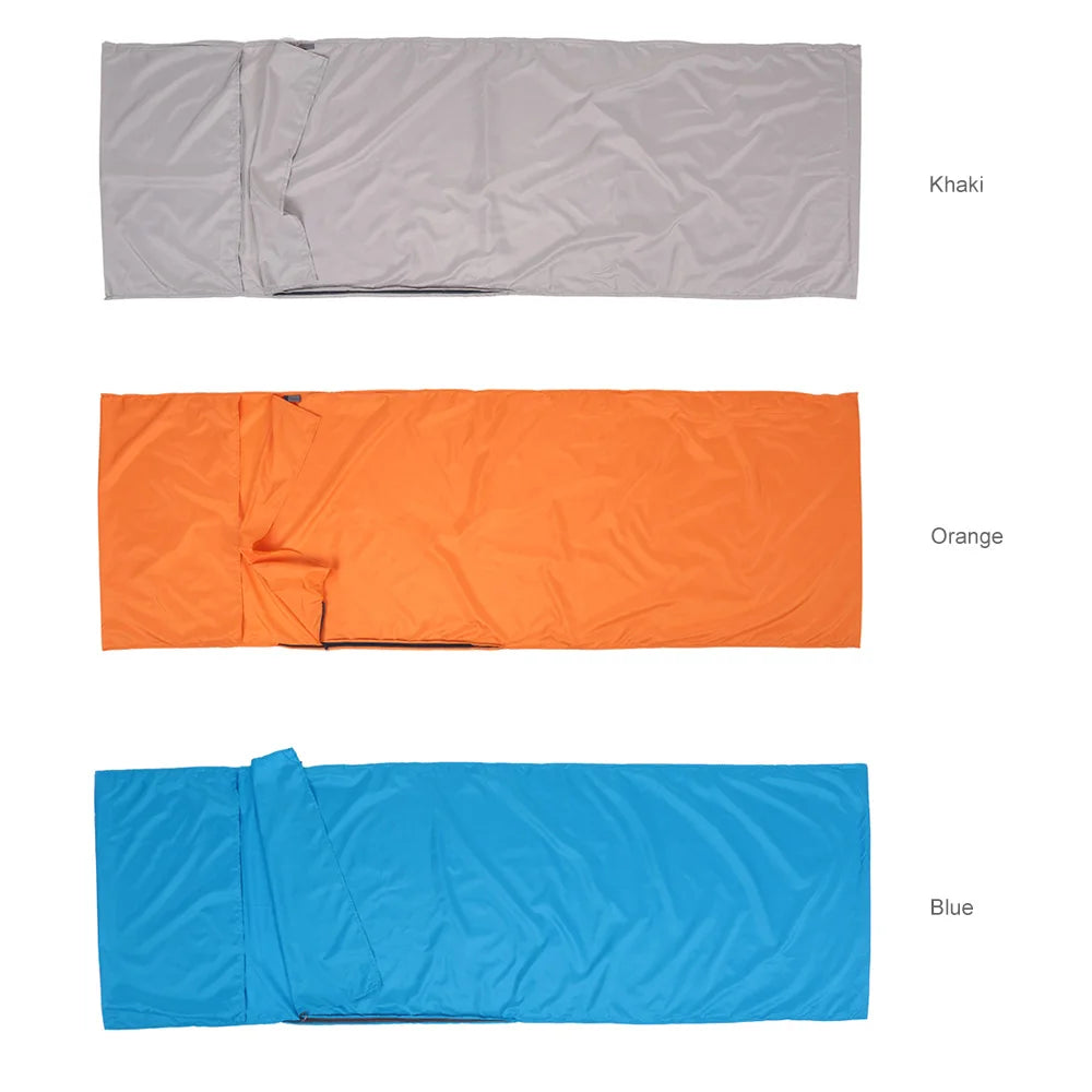 Sleeping Bag Lightweight Outdoor Liner Polyester Pongee Portable Single Sleeping Bags Camping Travel Hotel Sleep Bag 75*210CM