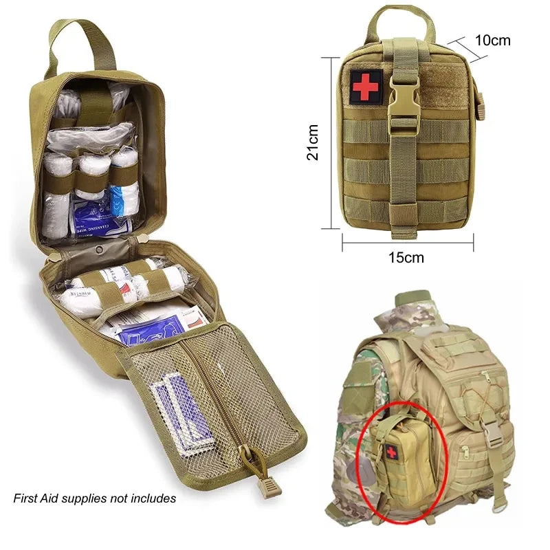 Tactical First Aid Kit Medical Kit Emergency Outdoor Camping Emergency Survival Tool Military Storage Bag Storage Bag