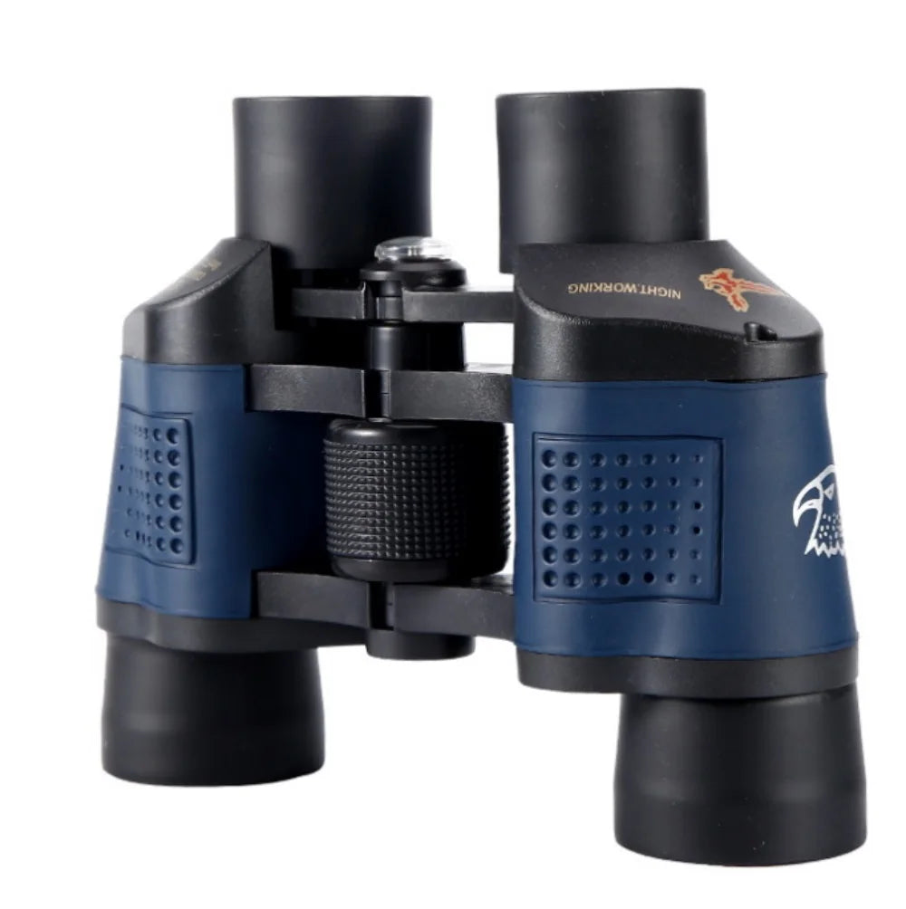 Professional 60x60 BAK4 Optical Binoculars Telescope Long Distance Portable Powerful HD Binocular for Hunting Traveling Outdoor