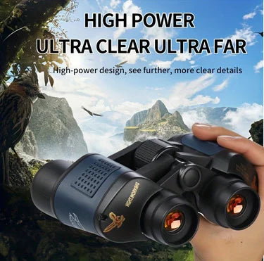 High-definition high-magnification 735 binoculars are portable and compact for bird watching, sightseeing and travel