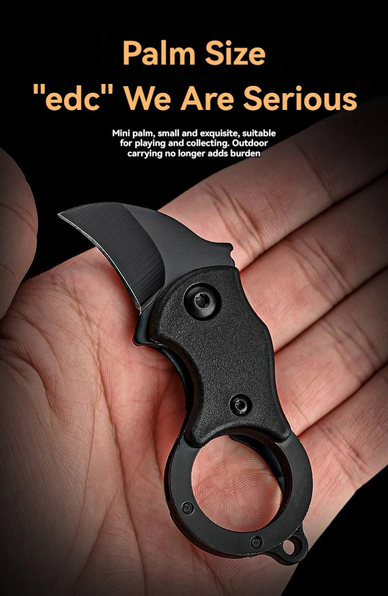 NEW Mini Keychain Pocket Knife Stainless Steel Camping Small Mini Portable Knife Peeler Fixed Blade Multi EDC Tool with Chain