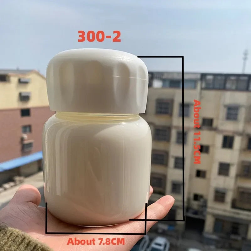 300-1000ml Glass Water Bottle Large Capacity with Time Marker Cover for Water Drink Outdoor PortableTransparent Milk Juice Cup