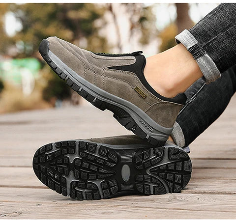 Men's non-slip casual sports shoes wear-resistant hiking shoes Outdoor 2024 fashion comfortable flat walking shoes for men