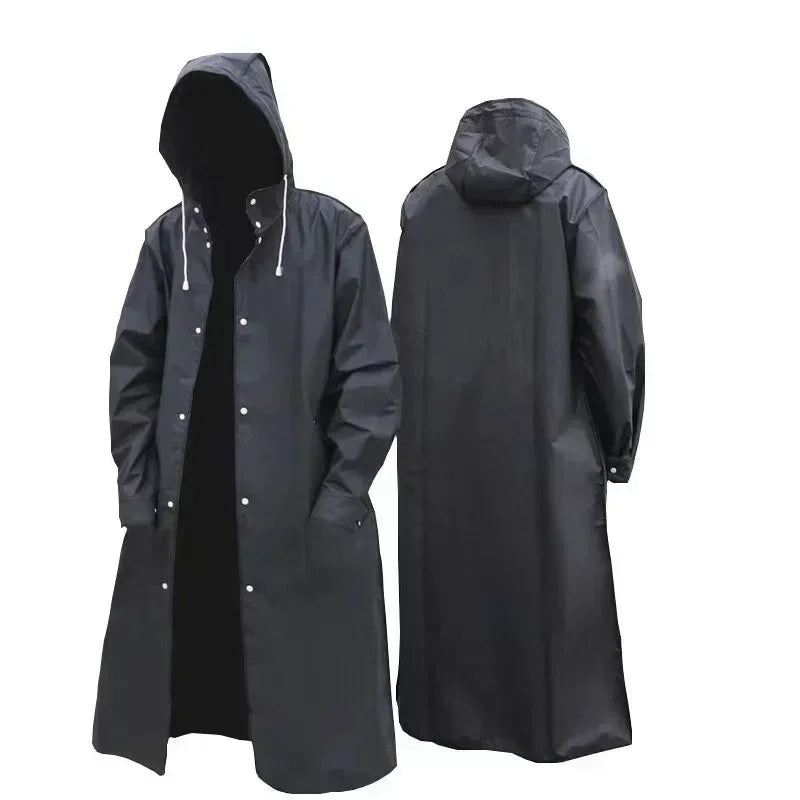 Transparent Raincoat Premium Reusable Full-Body Waterproof Gear for Men Women Perfect Rainy Commutes Leisure Outings
