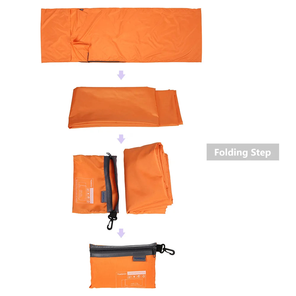Sleeping Bag Lightweight Outdoor Liner Polyester Pongee Portable Single Sleeping Bags Camping Travel Hotel Sleep Bag 75*210CM