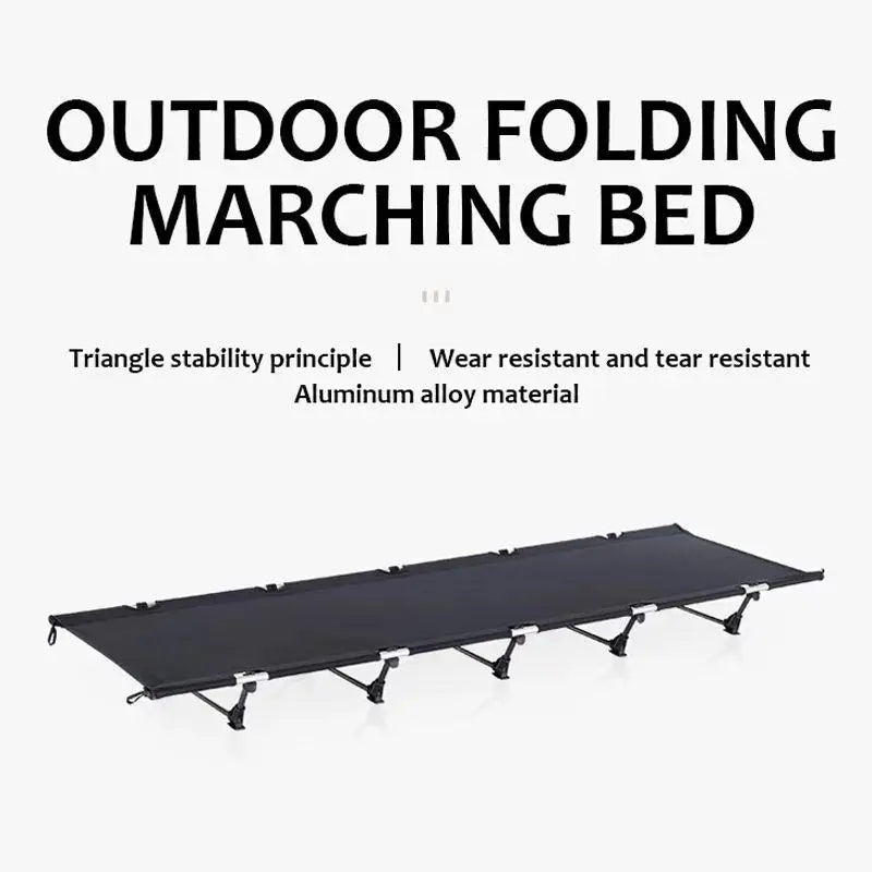 Outdoor Ultralight Camping cot, Hiking Folding Bed, Tent Foldable Bed Marching Bed, Aluminum alloy Single Cot