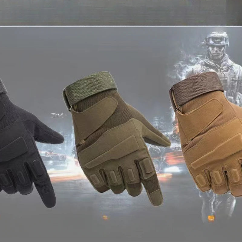 Tactical Gloves Men's And Women's Outdoor Protective Sports Cycling Climbing Mountaineering Anti-Slip Wrist Full Finger