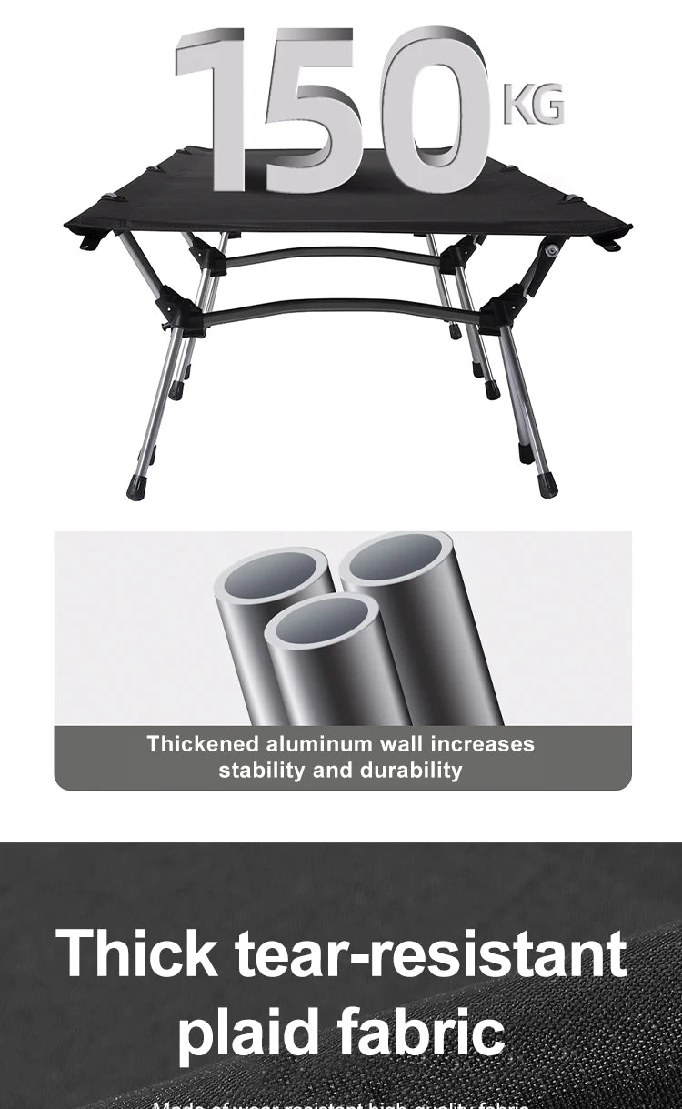 Military Camping Cot 600D Oxford, Portable Folding Bed 210x80cm, 4kg Lightweight, Compact for Outdoor Hiking Travel